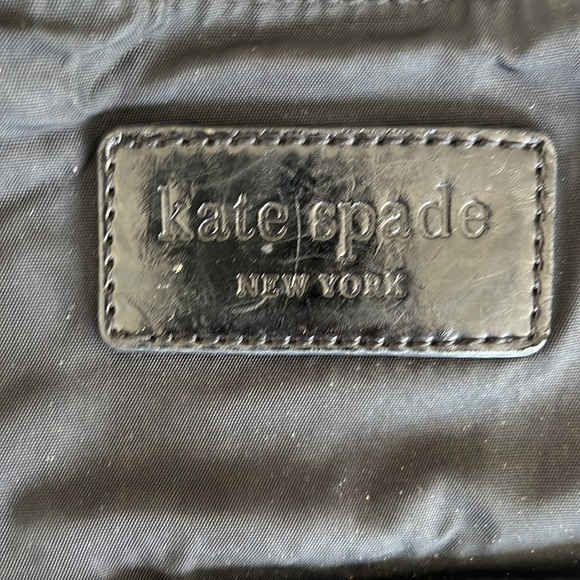 Kate Spade Black Canvas Bag with front closure pocket - Picture 2 of 16